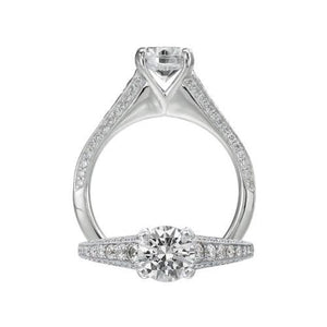 Ritani Modern 18K White Gold Diamond Engagement Ring Style: 1RZ2395