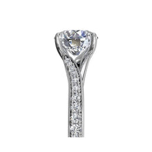 Load image into Gallery viewer, Ritani Modern Bypass Micropave Diamond Band Engagement Ring Style: 1RZ2490
