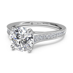 Ritani Micropave Diamond Band Engagement Ring  Style: 1RZ2493