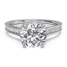 Load image into Gallery viewer, Ritani Micropave Diamond Band Engagement Ring  Style: 1RZ2493
