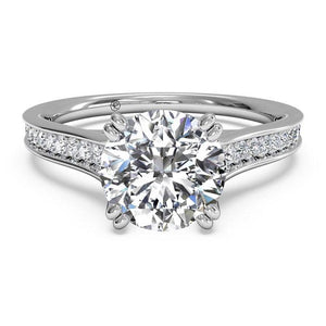 Ritani Micropave Diamond Band Engagement Ring  Style: 1RZ2493