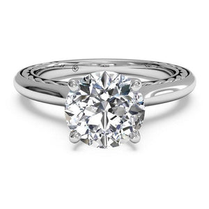 Ritani Solitaire Diamond Braided Engagement Ring  Style: 1RZ2828