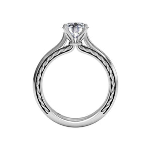 Ritani Solitaire Diamond Braided Engagement Ring  Style: 1RZ2828