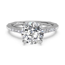 Load image into Gallery viewer, Ritani Solitaire Diamond Modern French-Set Band Engagement Ring Style: 1RZ2841
