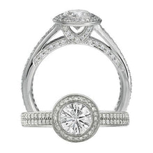 Load image into Gallery viewer, Ritani 18K White Gold Diamond Engagement Ring Style: 1RZ3239
