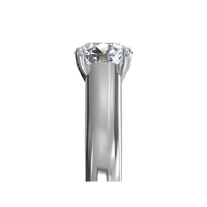 Ritani Solitaire Diamond Engagement Ring with Pave Tulip Detail Style: 1RZ3245