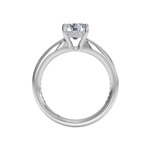 Ritani Tapered Channel-Set Diamond Band Engagement Ring Style: 1RZ3447