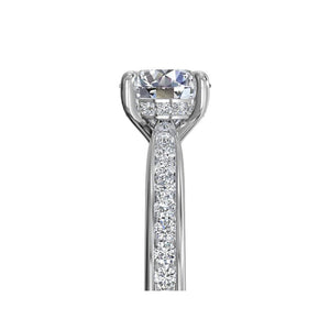 Ritani Tapered Channel-Set Diamond Band Engagement Ring Style: 1RZ3447