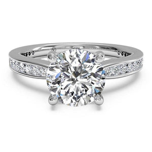 Ritani Tapered Channel-Set Diamond Band Engagement Ring Style: 1RZ3447