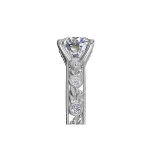 Ritani Grecian Leaf Diamond Band Engagement Ring Style: 1RZ3614