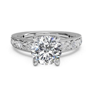 Ritani Grecian Leaf Diamond Band Engagement Ring Style: 1RZ3614