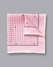 Load image into Gallery viewer, Spot Print Pocket Square - Pink
