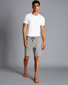 Cotton Jersey Shorts - Silver Grey