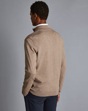 Load image into Gallery viewer, Merino Zip Neck Sweater - Oatmeal
