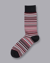 Load image into Gallery viewer, Multi Stripe Socks - Red
