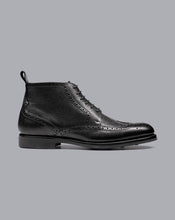 Load image into Gallery viewer, Goodyear Welted Brogue Boot - Black
