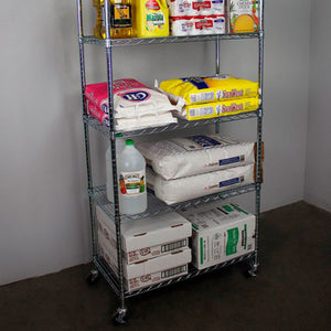 18″ x 36″ x 72″ 5-Tier Wire Shelving