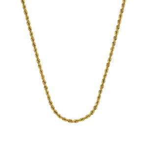 2.3mm Gold Rope Chain