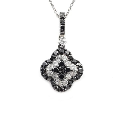 Sandra Biachi 14K White Gold Diamond Pendant. Style: BK1663A+