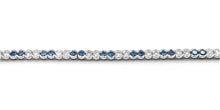 Load image into Gallery viewer, 14K White Gold And Blue Diamond Bracelet. Style: 13592
