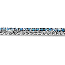 Load image into Gallery viewer, 14K White Gold And Blue Diamond Bracelet. Style: Blue Diamond Bracelet #2
