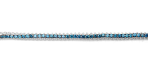 14K White Gold And Blue Diamond Bracelet. Style: Blue Diamond Bracelet #2