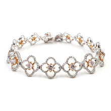 Load image into Gallery viewer, 18K White Gold And Pink Faint Natural Diamond Bracelet. Style: SEB8660APG-1
