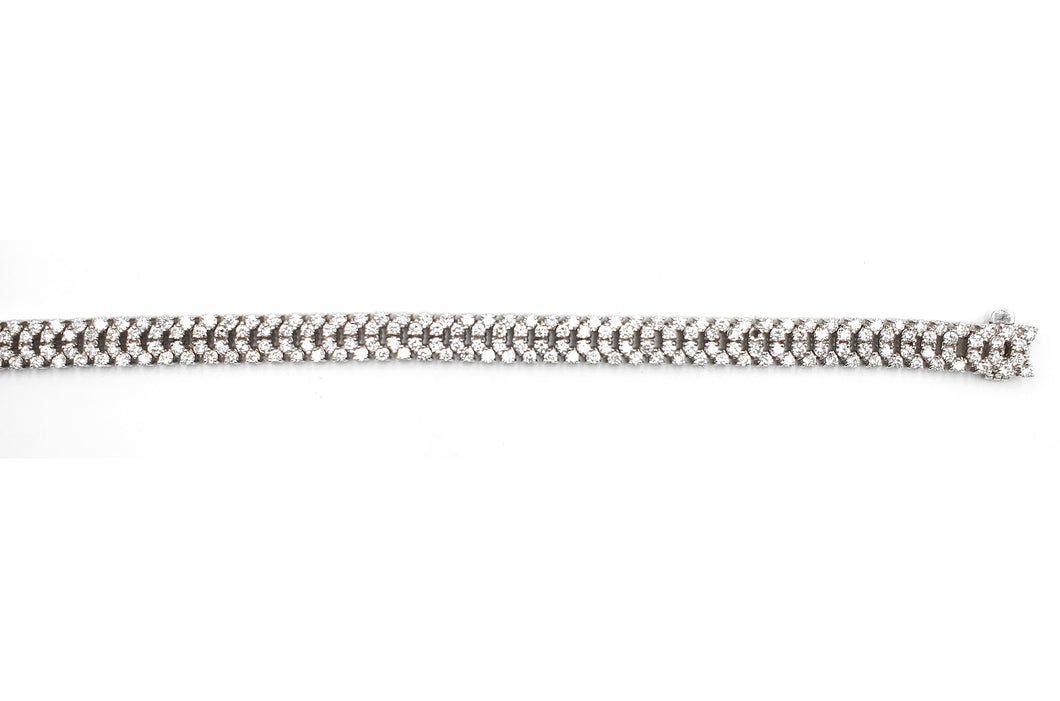 Sandra Biachi 14K White Gold with Diamond Bracelet. Style: 262244