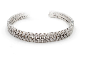 Sandra Biachi 14K White Gold with Diamond Bracelet. Style: 262244