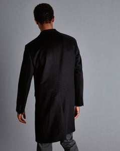 Wool Cashmere Overcoat - Black