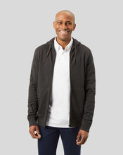 Load image into Gallery viewer, Jersey Hooded Zip Through Sweater - Charcoal
