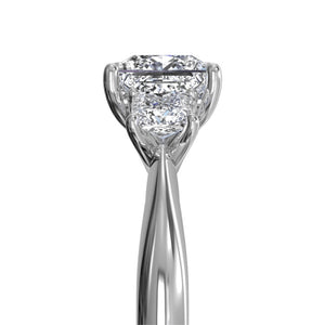 Ritani Three-Stone Diamond Engagement Ring Style: 1PCZ1237