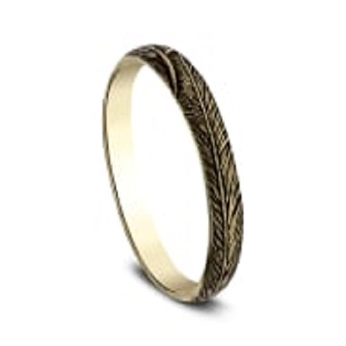 Stackable 2.5mm band in Yellow Gold-test45