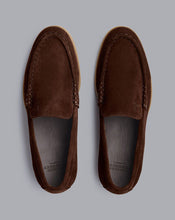 Load image into Gallery viewer, Suede Slip-On Shoes - Chocolate Brown

