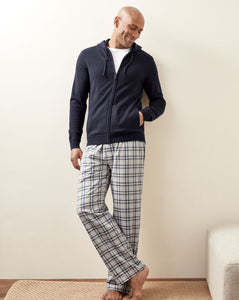 Check Pajama Bottoms - Grey & Navy