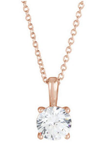 Solitaire Pendant Necklace