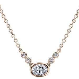 Oval Diamond Pendant