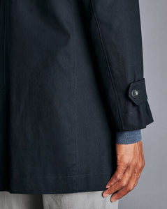 Cotton Classic Raincoat - Dark Navy