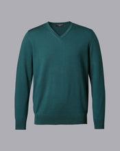 Load image into Gallery viewer, Merino V-Neck Sweater - Teal
