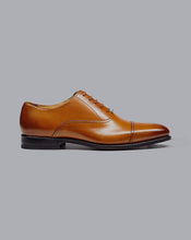 Load image into Gallery viewer, Leather Oxford Shoes - Tan
