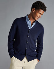 Load image into Gallery viewer, Merino Cardigan - Navy

