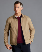 Load image into Gallery viewer, Fall Collar Harrington Jacket - Tan
