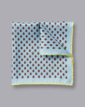 Load image into Gallery viewer, Lady Bird Print Pocket Square - Light Blue
