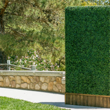 Load image into Gallery viewer, 3.5 ft. H x 3.5 ft. W Artificial Plants Milan Hedge Polyethylene Fence Panel (Set of 2)
