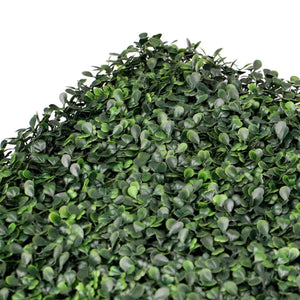 3.5 ft. H x 3.5 ft. W Artificial Plants Milan Hedge Polyethylene Fence Panel (Set of 2)
