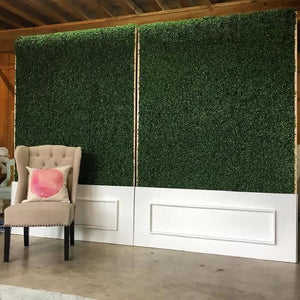 3.5 ft. H x 3.5 ft. W Artificial Plants Milan Hedge Polyethylene Fence Panel (Set of 2)