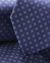 Load image into Gallery viewer, Diamond Print Silk Tie - Indigo Blue
