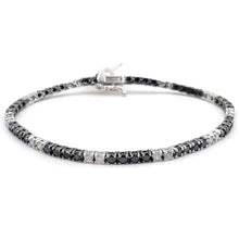 Load image into Gallery viewer, Sandra Biachi 14K White Gold with Black Diamond Bracelet. Style: BR-4024
