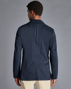 Cotton Stretch Jacket - Ink Blue