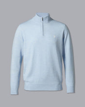 Load image into Gallery viewer, England Rugby Merino Zip Neck Sweater - Sky
